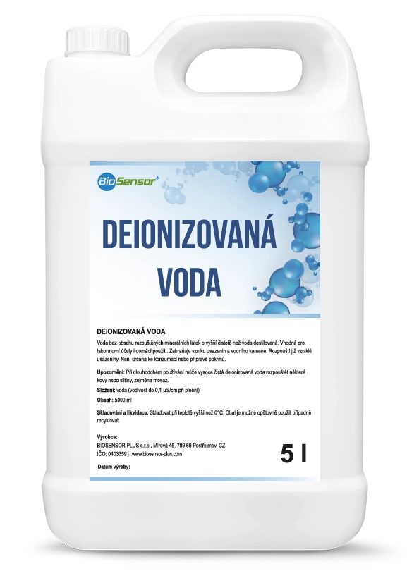 Deionizovaná / demineralizovaná voda